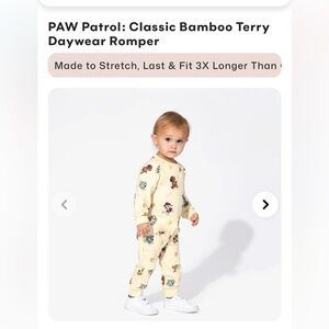 Bellabu Bear | Paw Patrol: Classic Bamboo Terry Daywear Romper